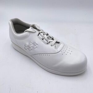 SAS Free Time Walking Shoes Womens 10 S‎ White Leather Comfort Sneakers USA Made